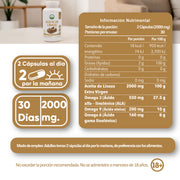 Aceite De Linaza 60 Cápsulas 1000 Mg