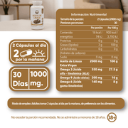 Aceite De Linaza 60 Cápsulas 1000 Mg