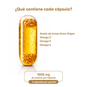 Aceite De Linaza 60 Cápsulas 1000 Mg