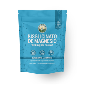 Bisglicinato de Magnesio 120 cápsulas de 500mg