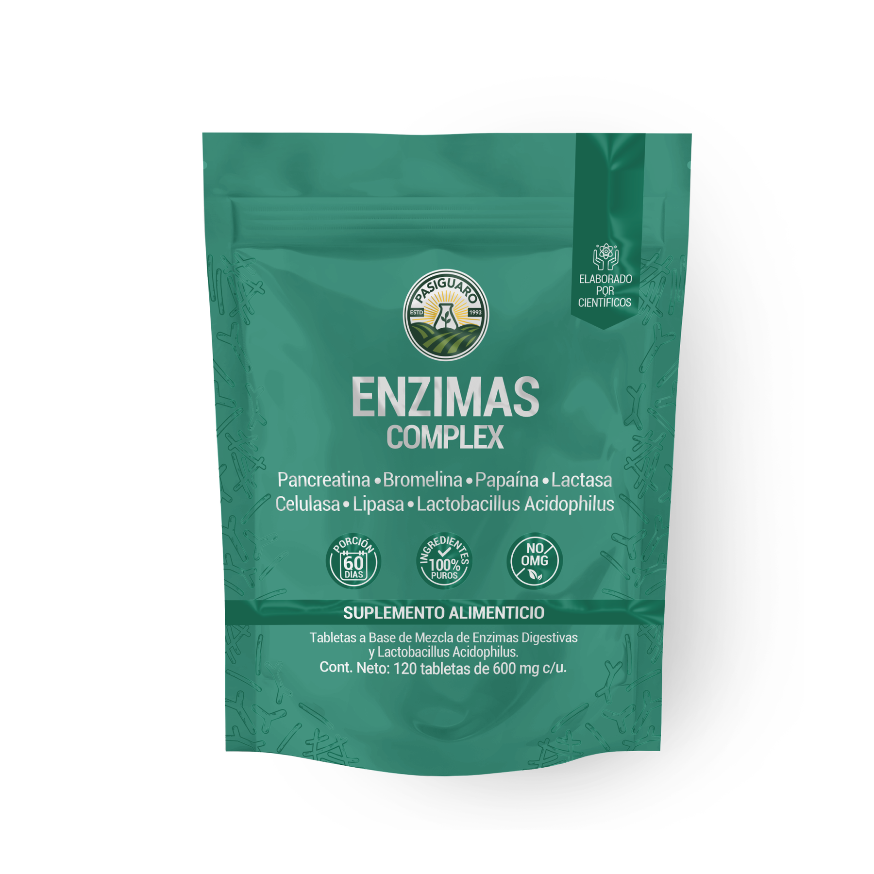 Enzimas Complex 120 Tabletas 600 Mg