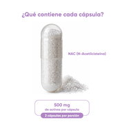 NAC N-Acetilcisteína 60 Cápsulas 500 mg