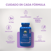 NAC N-Acetilcisteína 60 Cápsulas 500 mg