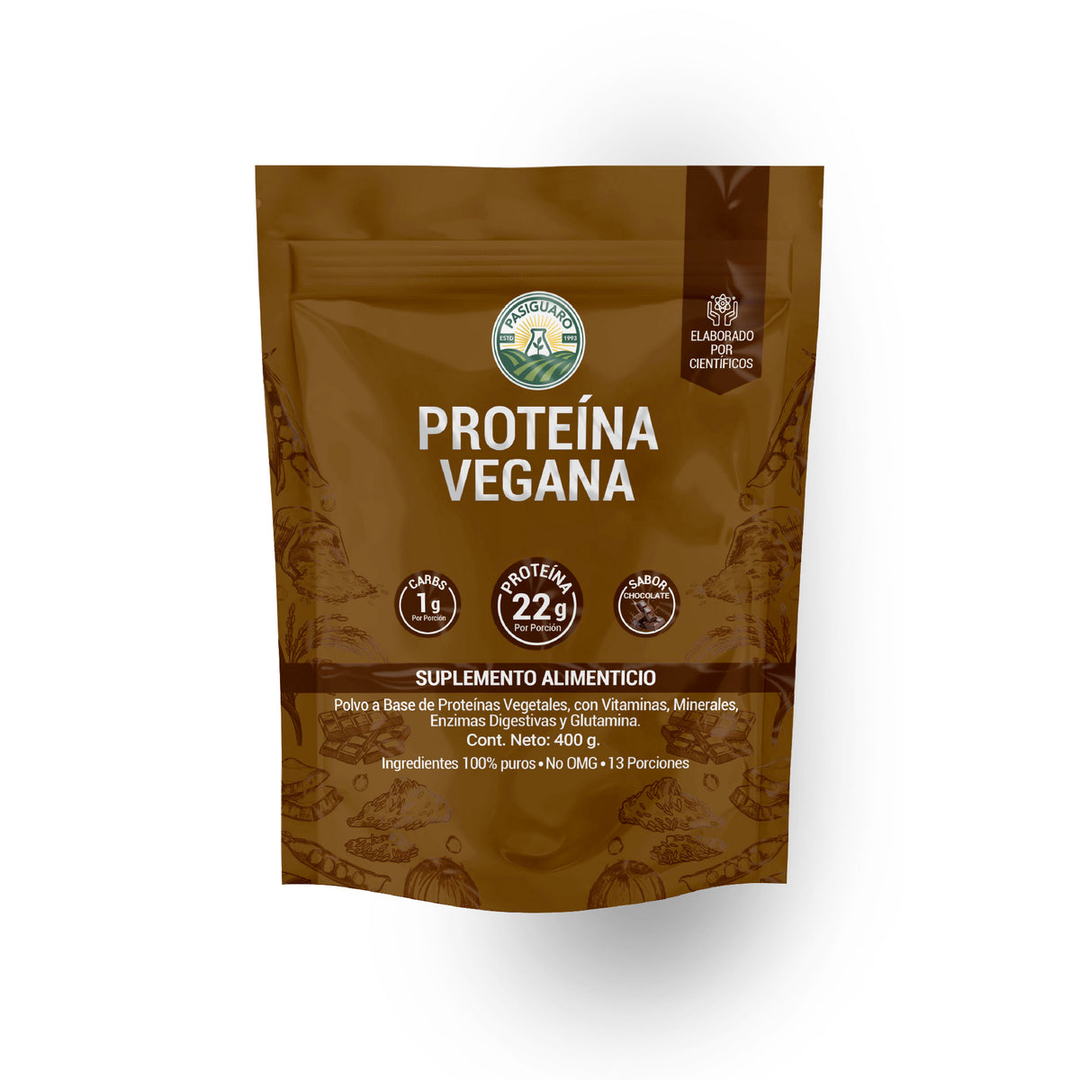 Proteína Vegana sabor Chocolate 400g