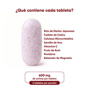 Resveratrol 60 tabletas 600mg c/u