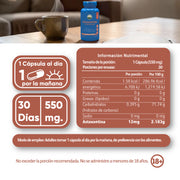 Astaxantina 30 Cápsulas 550 mg