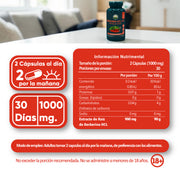 Berberina HCL 97% 60 Cápsulas 500 Mg