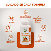 Café Verde + Guaraná 60 Cápsulas 500 Mg