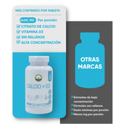 Calcio + D3 60 Tabletas 1200 Mg