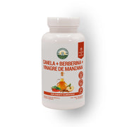 Canela + Berberina + Vinagre de Manzana 60 caps de 700mg