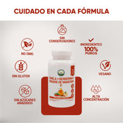 Canela + Berberina + Vinagre de Manzana 60 caps de 700mg