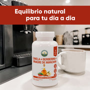 Canela + Berberina + Vinagre de Manzana 60 caps de 700mg
