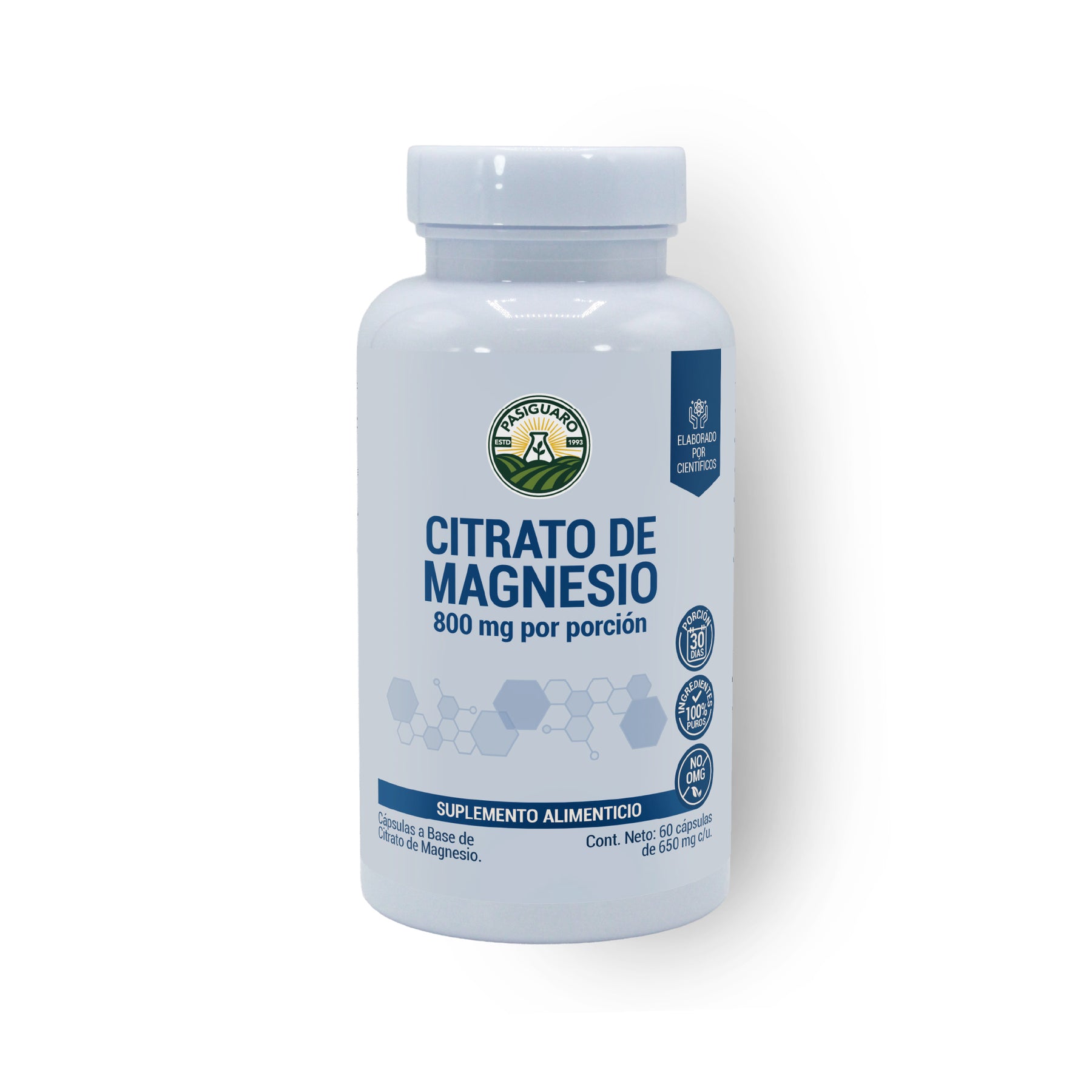 Citrato De Magnesio 60 Cápsulas 650 Mg