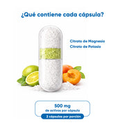 Citrato De Magnesio + Potasio 60 Cápsulas 500 Mg