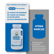 Citrato De Magnesio + Potasio 60 Cápsulas 500 Mg