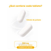 Citrato De Potasio 60 Tabletas 900 Mg