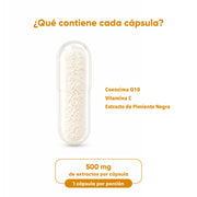 Coenzima Q10 + C, 30 Cápsulas 500 mg