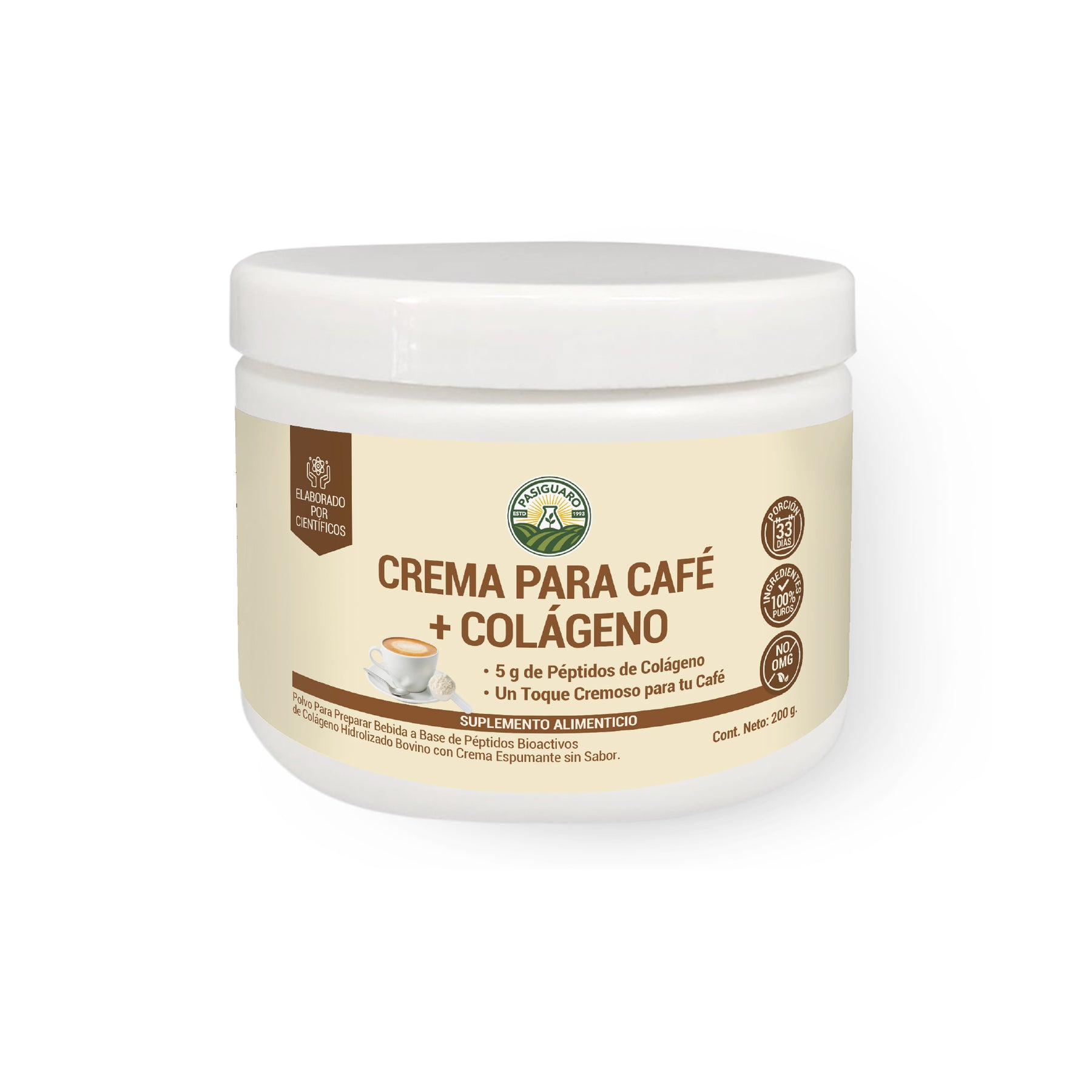 Crema para café con colágeno 200 g