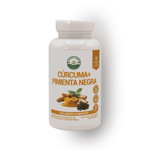 Cúrcuma + Pimienta Negra 30 Cápsulas 500 Mg
