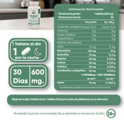Enzimas Digestivas Complex 30 Tabletas 600 Mg
