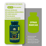 Espirulina Orgánica 60 Tabletas 600 Mg