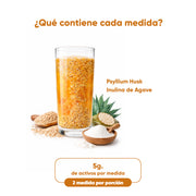 Fibra Psyllium Husk Plantago Fibra 200g