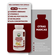 Ginseng Siberiano Complex  30 Cápsulas 450 Mg
