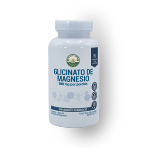 Glicinato De Magnesio 60 Tabletas 500 Mg