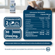 Glicinato De Magnesio 60 Tabletas 500 Mg