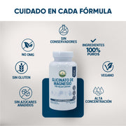 Glicinato De Magnesio 60 Tabletas 500 Mg