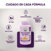 Isoflavonas de soya 60 capsulas de 500mg