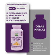 Isoflavonas de soya 60 capsulas de 500mg