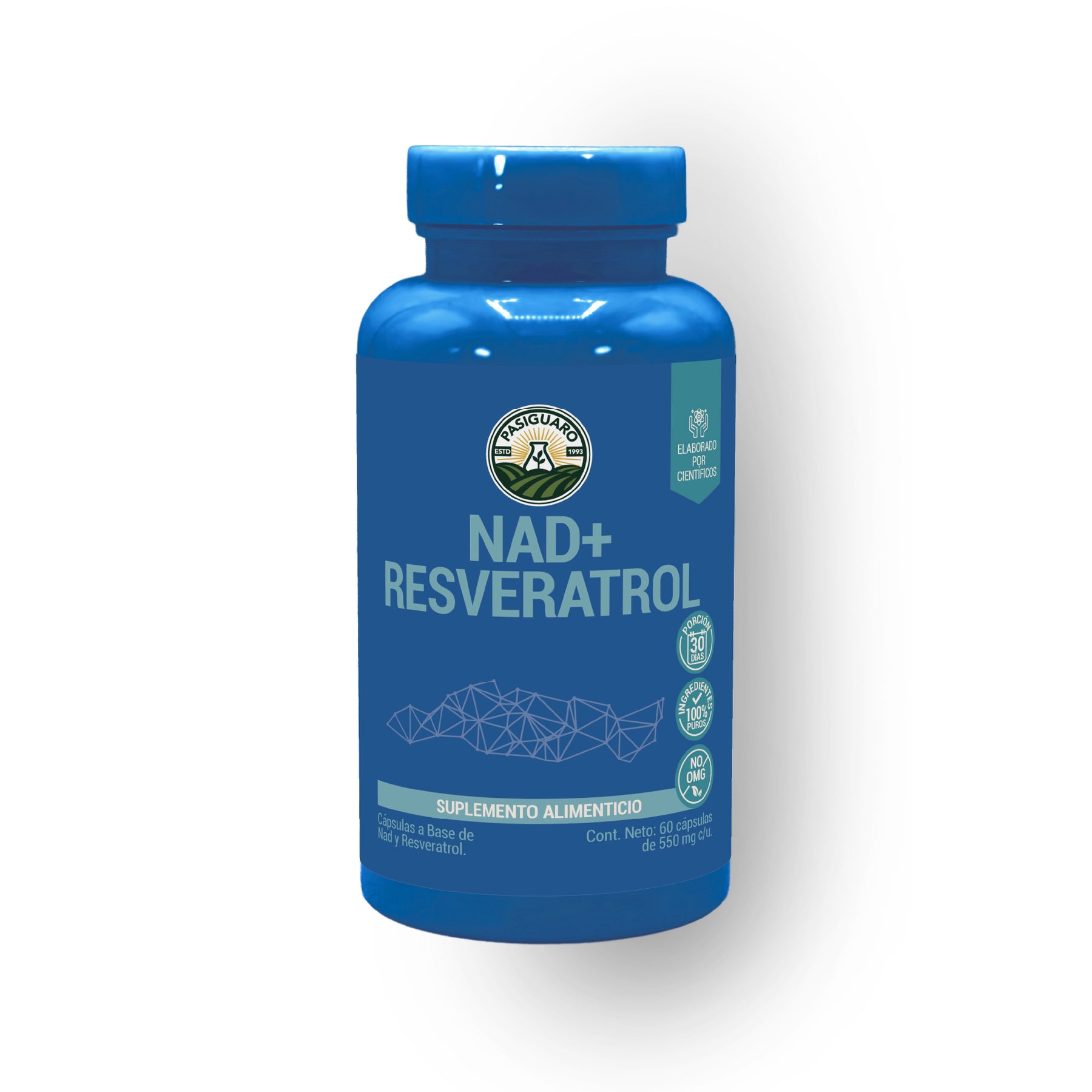 NAD + Resveratrol, 60 Cápsulas 550 mg