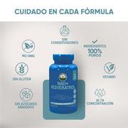 NAD + Resveratrol, 60 Cápsulas 550 mg