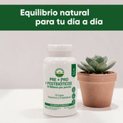 Pre + Pro + Postbióticos  60 Cápsulas 500 Mg