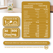 Rhodiola Rosea + Complejo B 60 Cápsulas 525 Mg