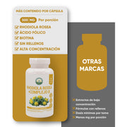 Rhodiola Rosea + Complejo B 60 Cápsulas 525 Mg