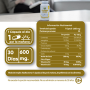 Vitamina D3+K2 30 Cápsulas 600 Mg