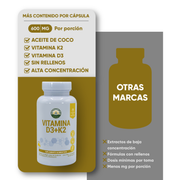 Vitamina D3+K2 30 Cápsulas 600 Mg