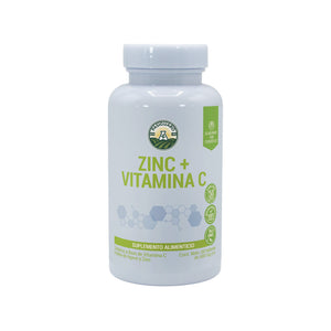 Zinc + Vitamina C 30 Tabletas de 600mg
