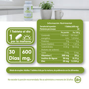 Zinc + Vitamina C 30 Tabletas de 600mg