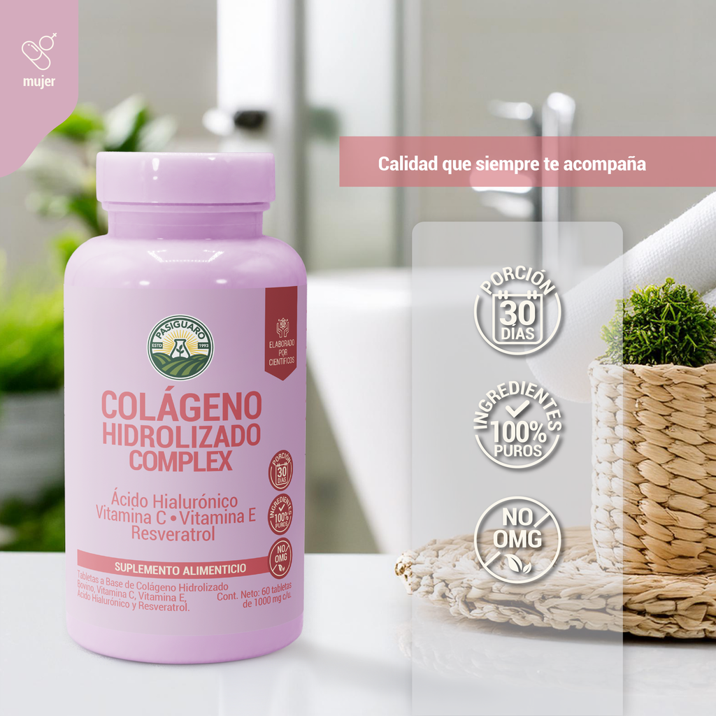 Colágeno Complex Hidrolizado 60 tabletas de 1000 mg