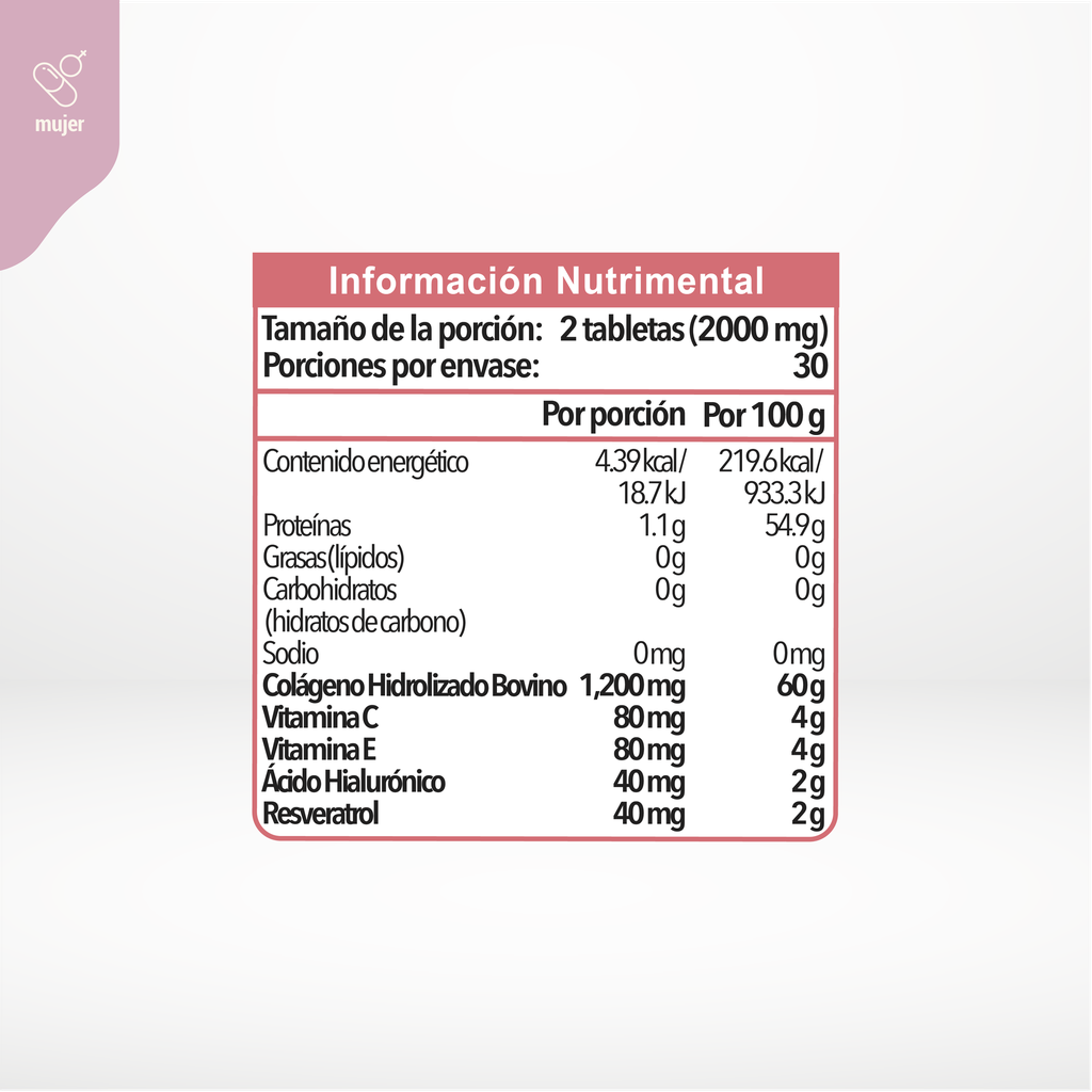 Colágeno Complex Hidrolizado 60 tabletas de 1000 mg