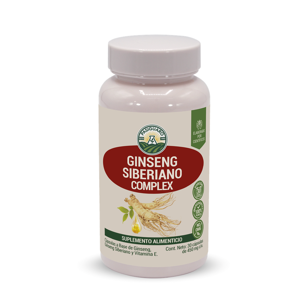 Ginseng Siberiano Complex 30  Cápsulas de 450 mg