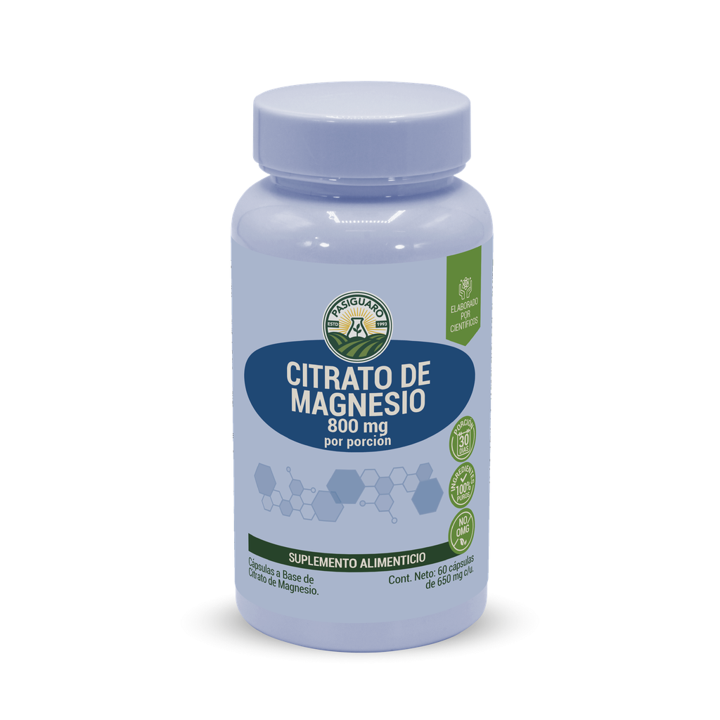 Citrato de Magnesio 60 caps de 650 mg