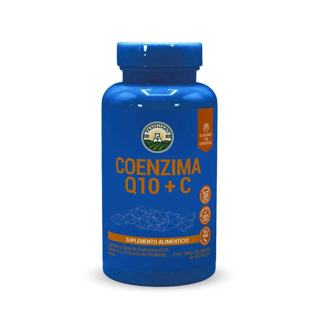 Coenzima Q10 + C 30 cápsulas de 500 mg
