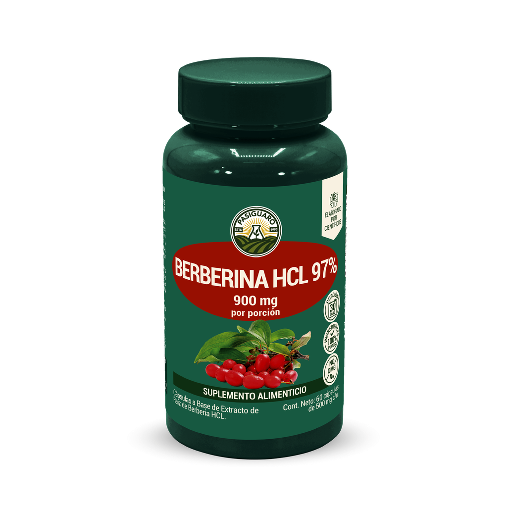 [15-110] Berberina HCL 97% 60 caps de 500 mg