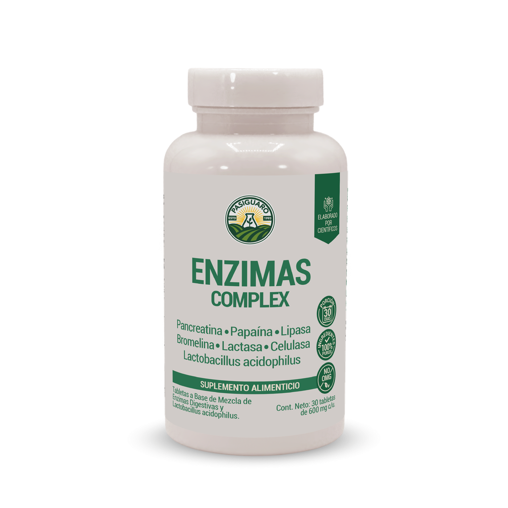 [15-204] Enzimas digestivas Complex 30 tabletas de 600 mg